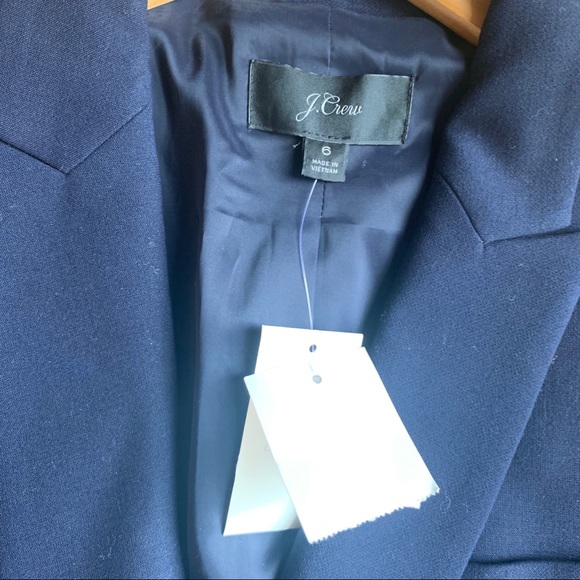 J Crew Dover Blazer Jacket Navy Sz 6 or Sz 12 - Picture 8 of 8
